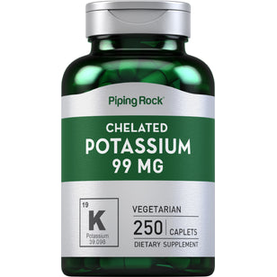 Quelato de potássio (gluconato),99 mg 250 Comprimidos oblongos     