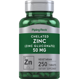 Zinc chélaté (Gluconate) 50 mg 250 Comprimés     