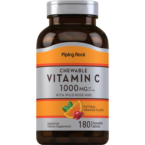 Pureskeltava C-vitamiini 500mg  1000 mg/annos 180 Pureskeltavat tabletit     