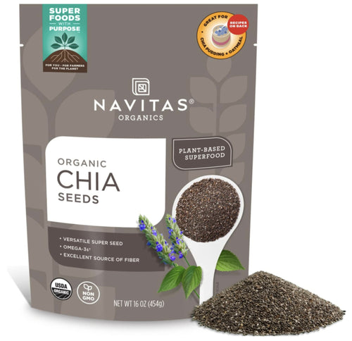 Chia Seeds (Organic), 16 oz (454 g) Bag