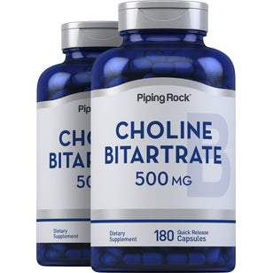 Choline, 500 mg, 180 Quick Release Capsules, 2  Bottles