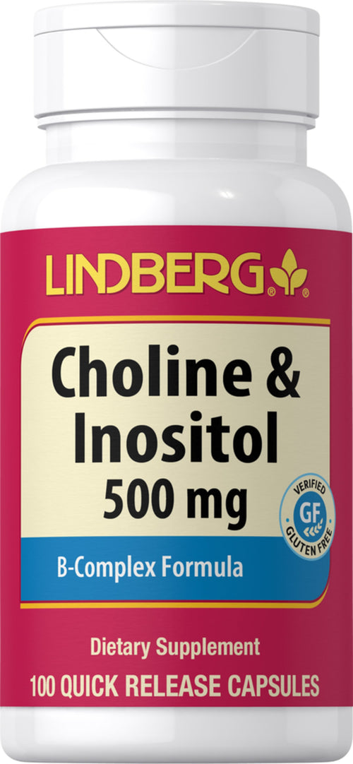 Colina & Inositol 500 mg 100 Cápsulas de Rápida Absorção       