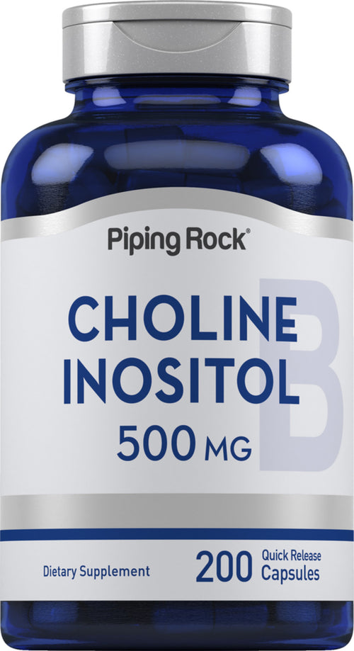 Colina e Inositol 500 mg 200 Cápsulas de Rápida Absorção     