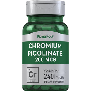 Chromium Picolinate, 200 mcg, 240 Tablets