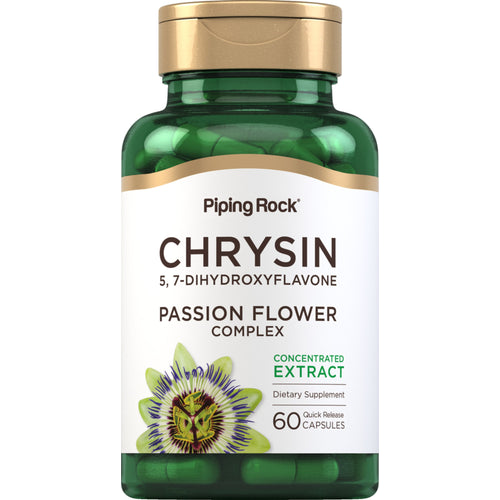 Chrysin-Extrakt (Passionsblüten-Extrakt) 500 mg 60 Kapseln mit schneller Freisetzung     