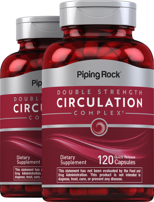 Circulation Complex (Double Strength), 120 Quick Release Capsules, 2  Bottles