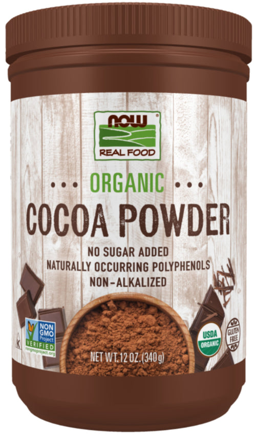 Cocoa Powder (Organic), 12 oz (340 g) Bottle