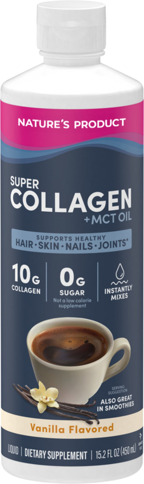 Collagen + MCT (Vanilla), 15.2 fl oz (450 mL) Bottle