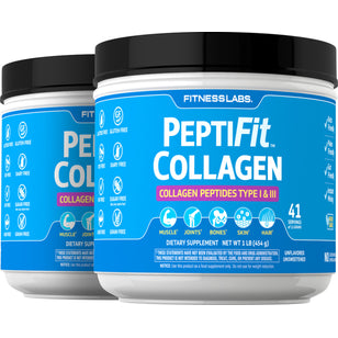 Peptifit : Peptides de collagène de types I et III 1 kg 454 g Bouteille 2 Bouteilles   