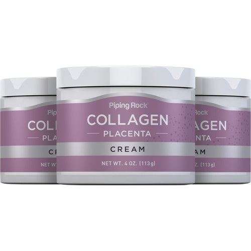 Collagen & Placenta Cream, 4 oz (113 g) Jar, 3  Jars