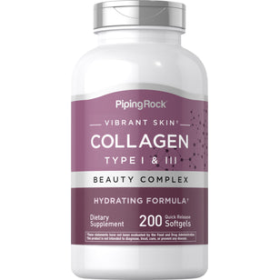 Collagen Type I & III, 200 Quick Release Softgels