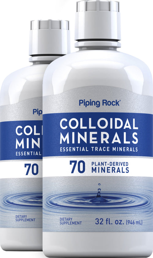 Minéraux Colloïdaux (non aromatisé),  32 onces liquides 946 ml Bouteille 2 Bouteilles