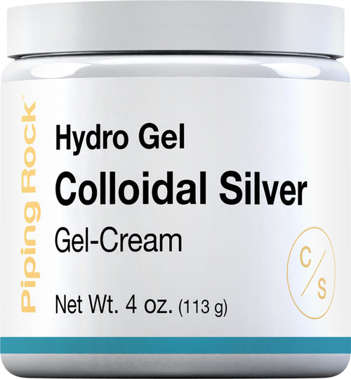 Colloidal Silver Gel Cream, 4 oz Jar