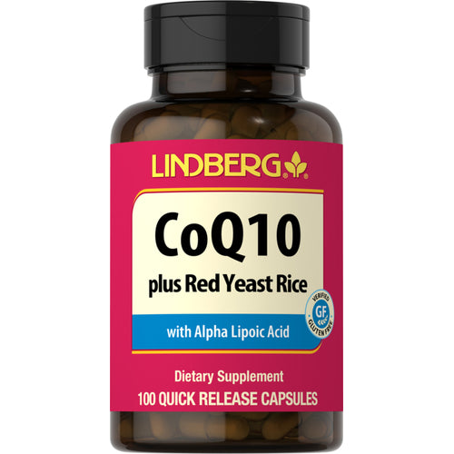 CoQ10 med rød ris 100 Hurtigvirkende kapsler       