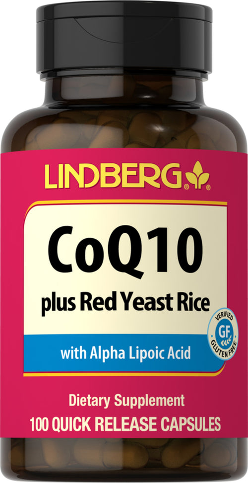 CoQ10 con lievito di riso rosso 100 Capsule a rilascio rapido       