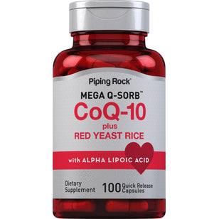 Coenzima Q10 cu drojdie de orez roşu 100 Capsule cu eliberare rapidă       