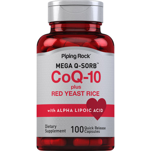 CoQ10 ja punariisi 100 Pikaliukenevat kapselit       