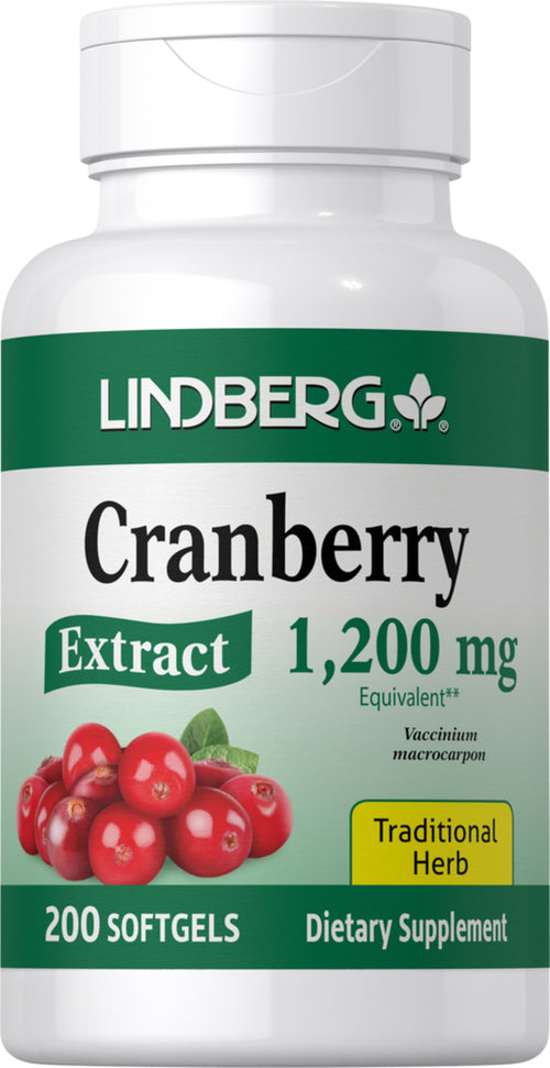 Cranberry Extract, 1200 mg, 200 Softgels Bottle
