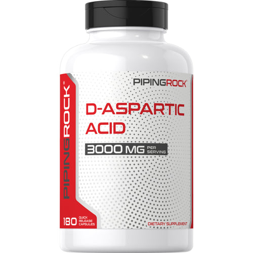 Ácido D-aspártico 3000 mg (por porción) 180 Cápsulas de liberación rápida     
