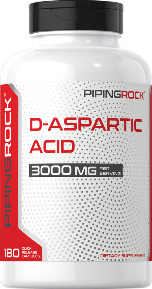 D-아스파르트산 3000 mg (1회 복용량당) 180 빠르게 방출되는 캡슐     