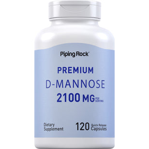 D-mannose  2100 mg (pr. dosering) 120 Kapsler for hurtig frigivelse     