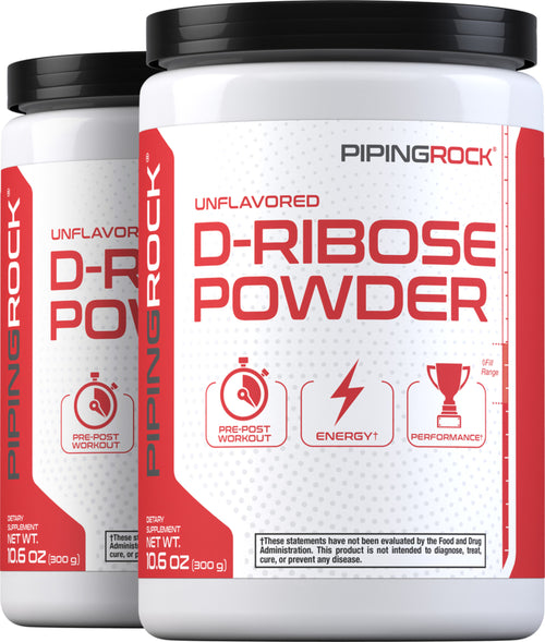 D-Ribose Powder 100% Pure, 10.6 oz (300 g) Bottle, 2  Bottles