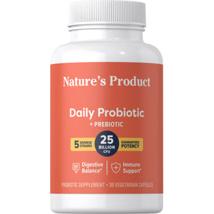 Daily Probiotic 25 Billion, 30 Vegetarian Capsules