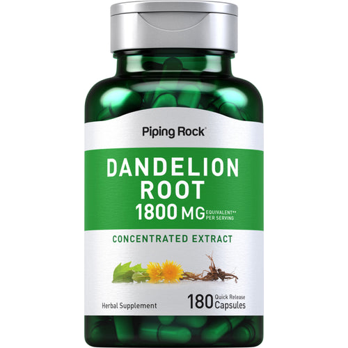 Dandelion Root, 1800 mg (per serving), 180 Quick Release Capsules