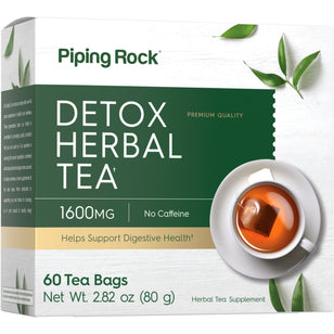 Té de hierbas para eliminar toxinas 1600 mg 50 Bolsas de té     
