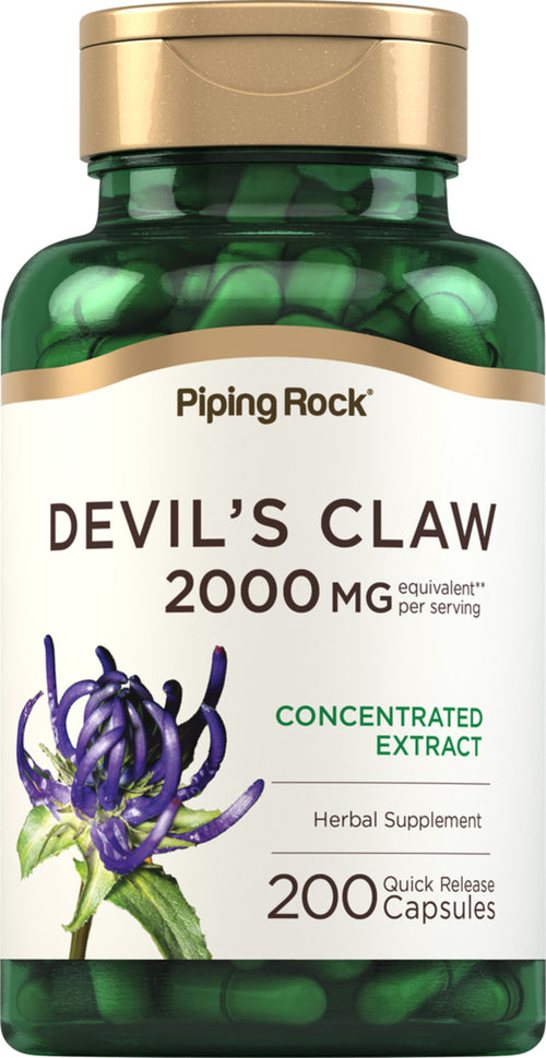 Garra do Diabo  2,000 mg (por dose) 200 Cápsulas de Rápida Absorção     