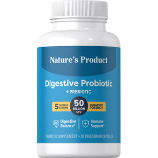 Digestive Probiotic 50 Billion, 30 Vegetarian Capsules