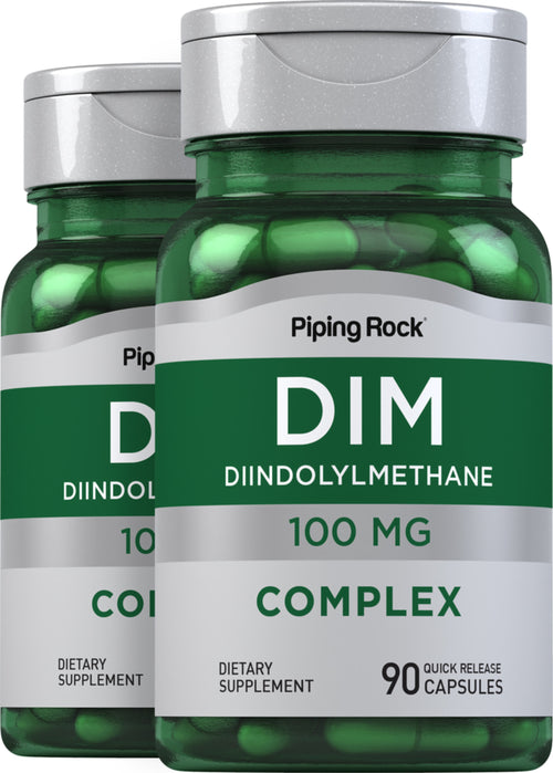 Complexe de Diindolylméthane (DIM) ,  100 mg 90 Gélules à libération rapide 2 Bouteilles