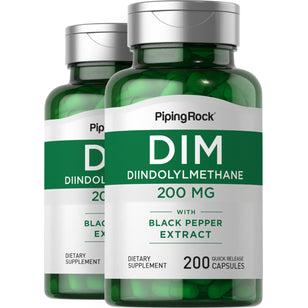 DIM (diindolylmethane),  200 mg 200 Gélules à libération rapide 2 Bouteilles