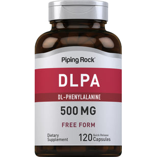 DL-fenilalanina (DLPA) 500 mg 120 Cápsulas de Rápida Absorção     