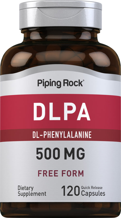 DL-페닐알라닌 (DLPA) 500 mg 120 빠르게 방출되는 캡슐     