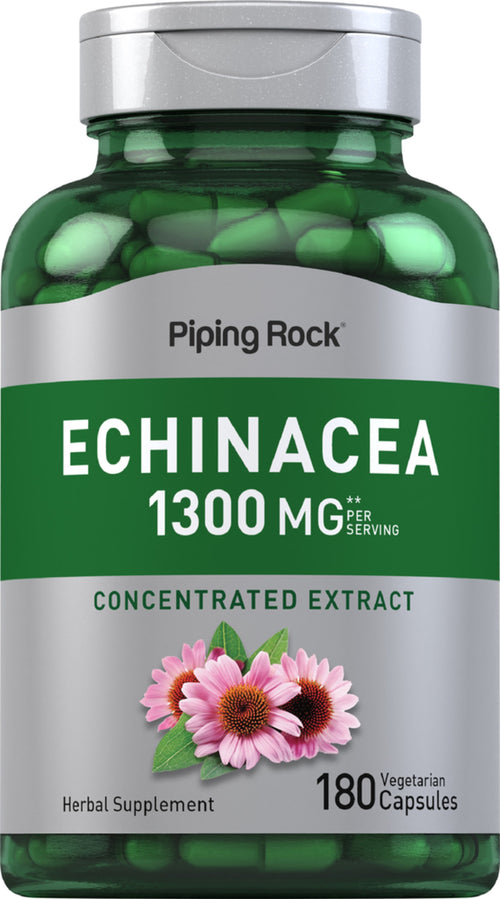 エキナセア 1300 mg (1 回分) 180 ベジタリアン カプセル     