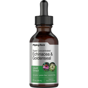Echinacea & hydrastis canadensis glyceriet vloeibaar extract alcoholvrij 2 fl oz 59 mL Druppelfles    