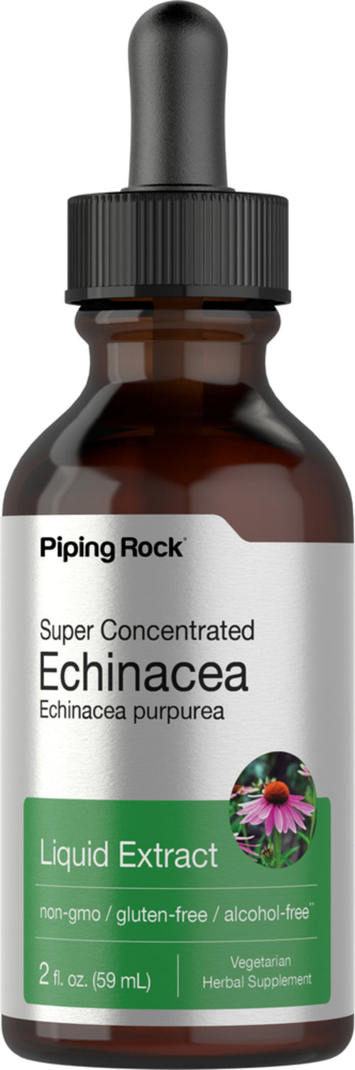 Echinacea vloeibaar extract Alcoholvrij  2 fl oz 59 mL Druppelfles    