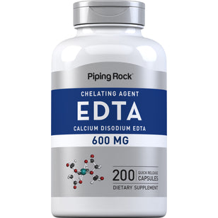 Cálcio dissódico EDTA  600 mg 200 Cápsulas de Rápida Absorção     
