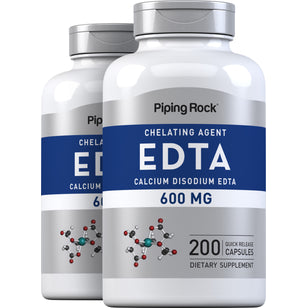 EDTA Calcium Disodium, 600 mg, 200 Quick Release Capsules, 2  Bottles