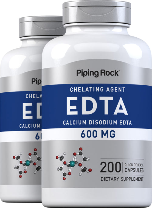 EDTA Calcium Disodium, 600 mg, 200 Quick Release Capsules, 2  Bottles