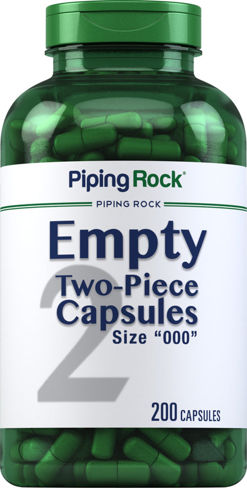 Lege capsules maat "000" 200 Snel afgevende capsules       