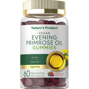 Evening Primrose Oil Gummies (Natural Mixed Berry), 60 Vegan Gummies