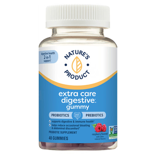 Extra Care Digestive Probiotics & Prebiotics (Raspberry), 48 Gummies