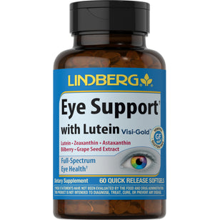 Øjenunderstøttelse med lutein 60 Softgel for hurtig frigivelse       