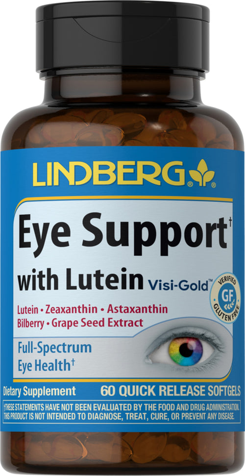 Øjenunderstøttelse med lutein 60 Softgel for hurtig frigivelse       