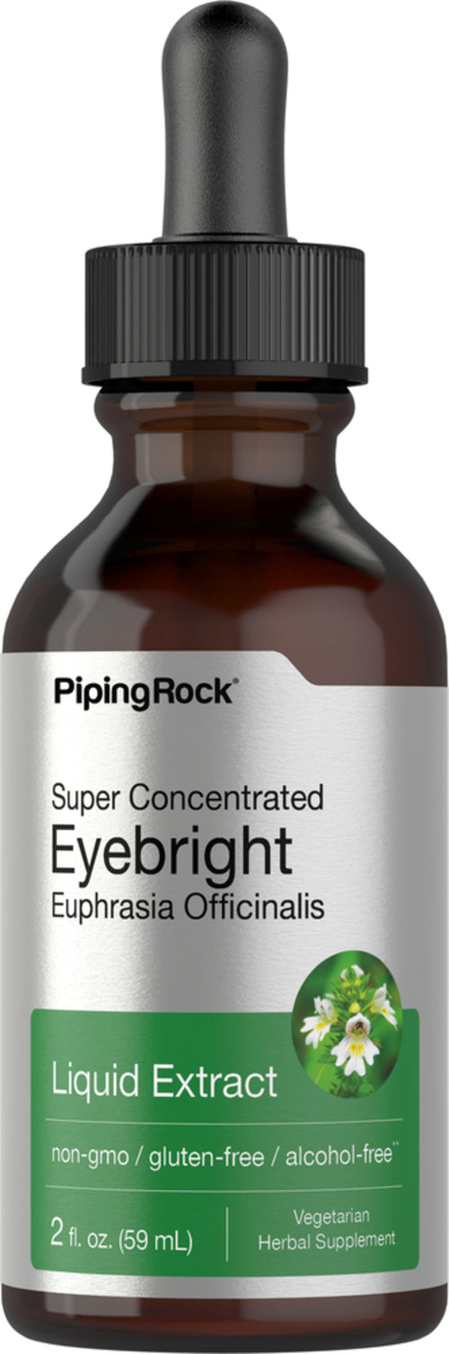 Tekući ekstrakt Eyebright bez alkohola 2 fl oz 59 mL Bočica s kapaljkom    