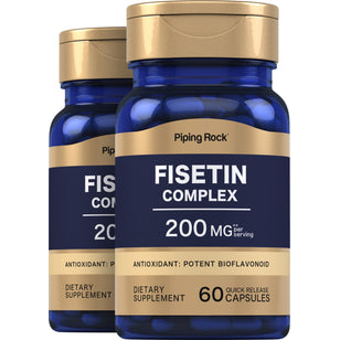 Fisetin Complex, 200 mg (per serving), 60 Quick Release Capsules, 2  Bottles