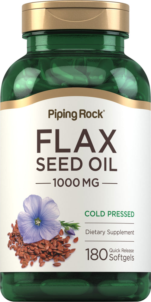 Olej z ľanových semienok 1000 mg 180 Mäkké gély s rýchlym uvoľňovaním     