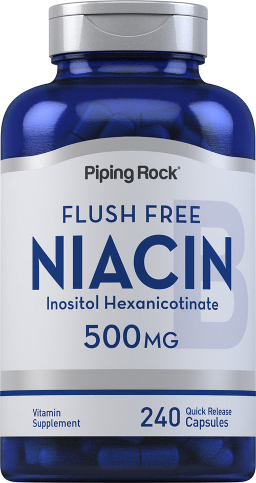Spoelvrije niacine  500 mg 240 Snel afgevende capsules     